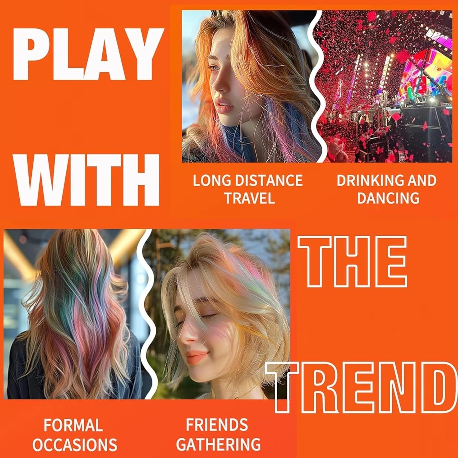 Teinture capillaire temporaire verte - 14 ml de teinture capillaire à la craie pour cheveux, bâton de teinture capillaire verte lavable, craie capillaire de couleur instantanée, teinture capillaire à la craie de carnaval pour Noël, Halloween, carnaval, teinture capillaire cosplay Naty Shop