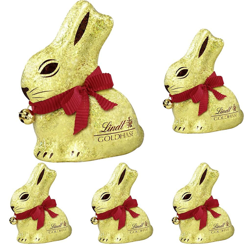 GOLD BUNNY Édition Glamour Chocolat Doré | 100g LAPIN D'OR | Chocolat au lait de qualité supérieure Lapin de Pâques | Chocolat de Pâques | Cadeau de chocolat | Lapin au chocolat | Lapin de Pâques