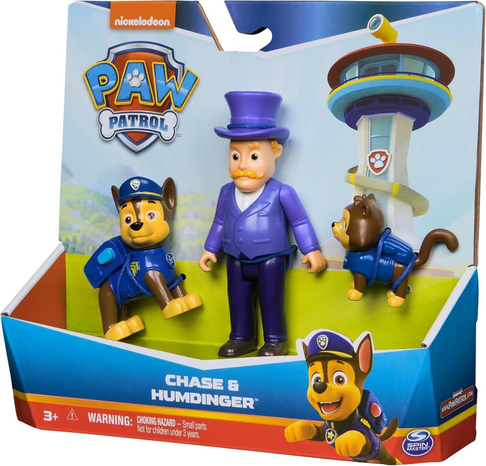 PAW PATROL Hero Pups - Ensemble de figurines d'action avec 1 figurine de chien de chasse, 1 figurine de chat du chaos et 1 figurine de maire je-sais-tout, jouet adapté aux figurines d'action de 3 ans et plus Naty Shop