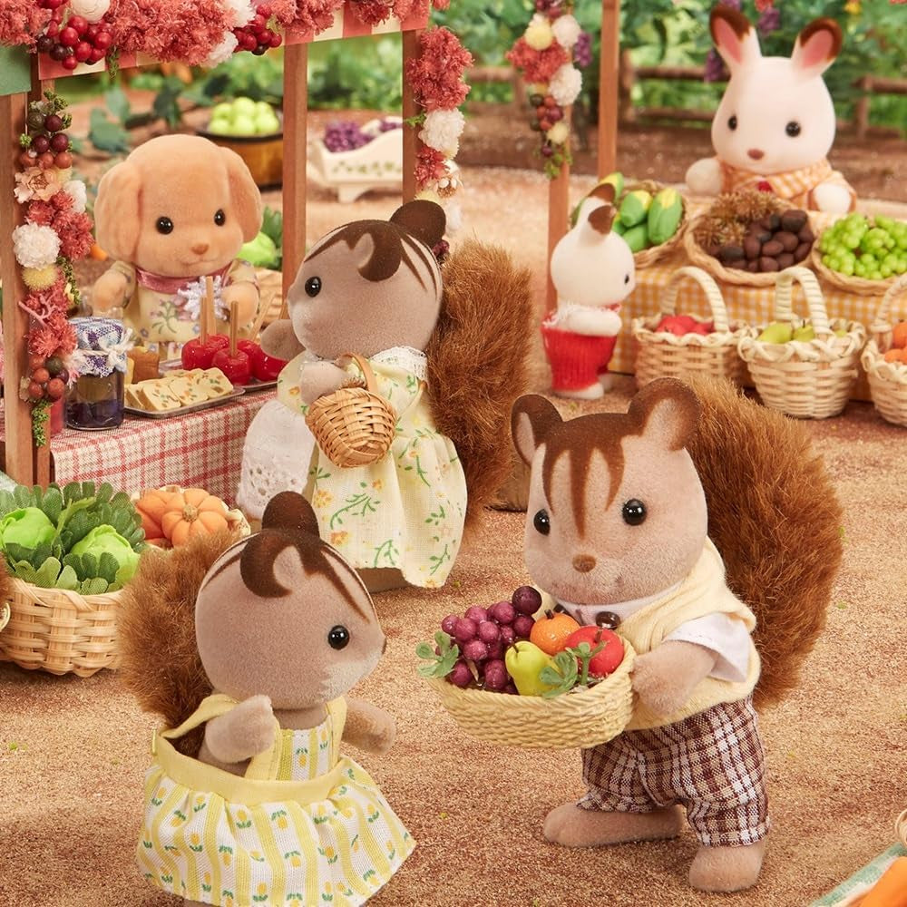 Sylvanian Families L4172 Walnuss Eichhörnchen Familie - Figuren für Puppenhaus