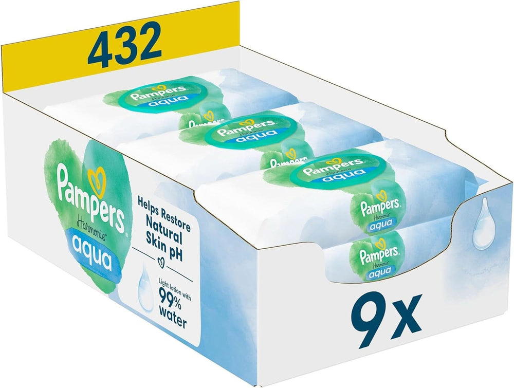 Pampers Harmonie New Baby Feuchttücher 24 Packungen Mit Jewelils 46 Feuchttüchern - 1104 Feuchttücher, Die Helfen, Den Naturichen Ph-Wert Der Haut Wiederherzustellen Naty Shop 48 Stück (9Er Pack) Neu