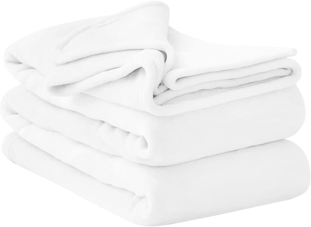 Aisbo Couverture moelleuse Gris - Couverture polaire 150 x 200 cm XL Couverture chaude pour canapé, couverture de vie confortable gris clair douce comme couverture de salon, couverture de canapé pour lits et couvertures d'hiver Besuche den Aisbo-Store Alb 230 x 270 cm