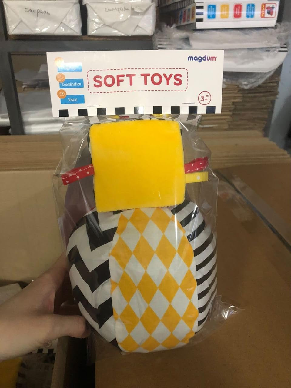 magdum 2 set jeu de cube bébé + balle en tissu - jouet de motricité à partir de 1 an - jouet pour enfant 6 mois - jouet Montessori - jouet éducatif 1 an - cadeau pour enfant - balle pour enfant - cube pour enfant - cadeaux pour enfants Jouets Bebe Naty Shop