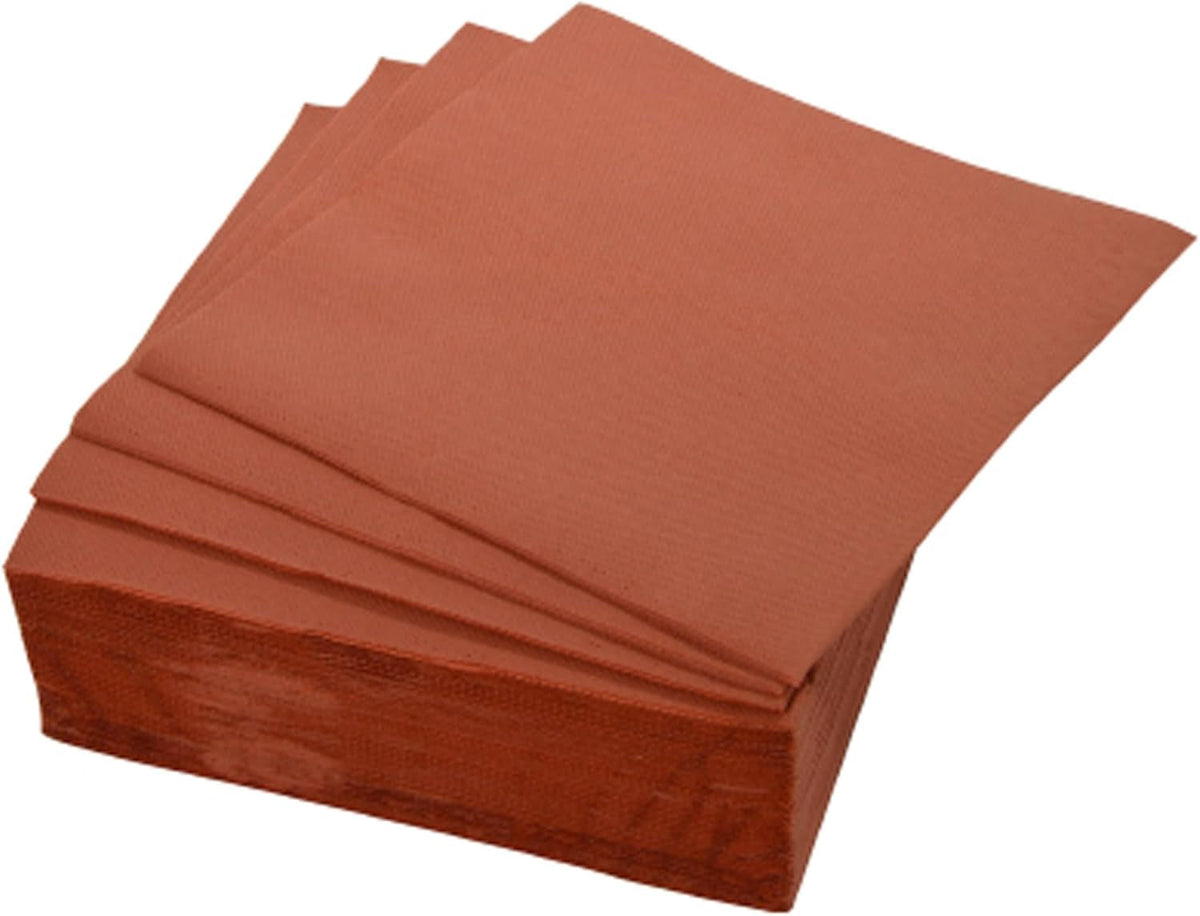 , Lot de 40 lingettes vitaminées, 2 couches, 38 X 38 cm, terre cuite