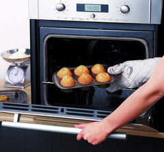 Pyrex BANDEJA 6 MAGDALENAS ASYMETRIA PX Muffinförmchen, Metall, Bunt, 6 Magdalena Moules et plaques à pâtisserie Naty Shop