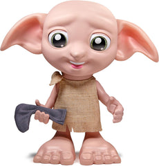 Wizarding World Harry Potter - Interaktiver Dobby Hauself Puppe mit über 30 Geräuschen, Sätzen und Bewegungen, Deutsch-Italienisch, Spielzeug für Kinder ab 6 Jahren, Fanartikel