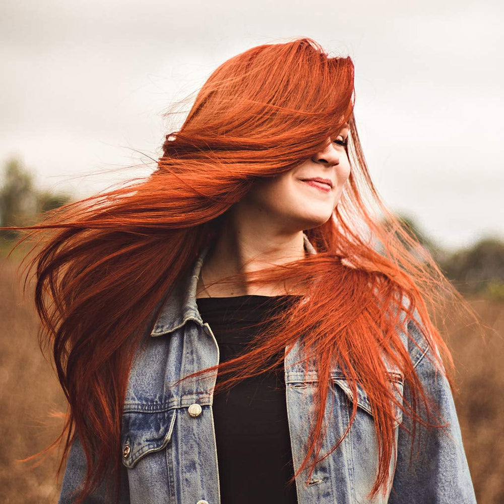 Henné - Cuivre - Coloration naturelle et soin des cheveux - Poudre - 200g Teinture cheveux Naty Shop