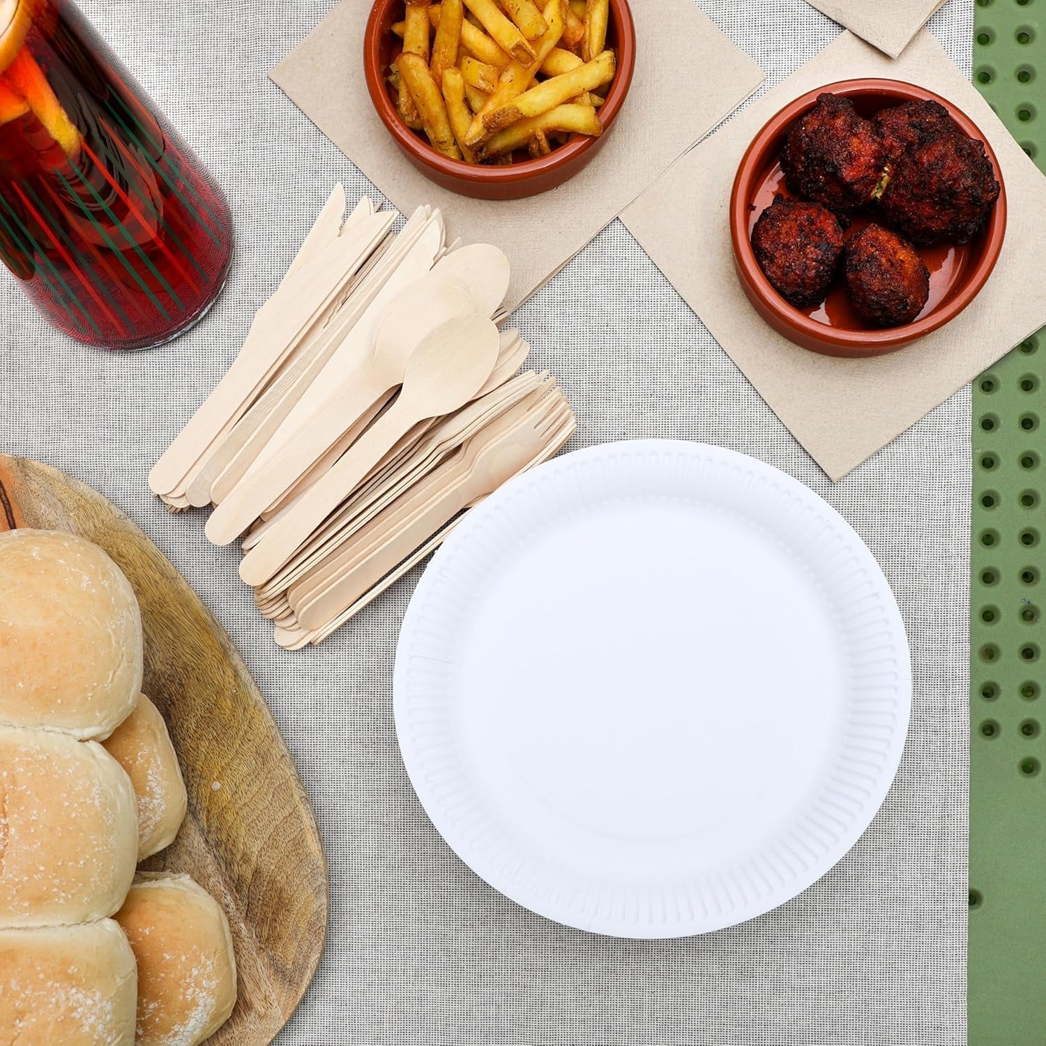 Type de table | Lot de 100 serviettes en papier recyclé souple marron, jetables, pour fête, adaptées à un usage quotidien, kraft écologique, non blanchi, compostables, fabriquées dans l'UE, 2 épaisseurs, 33 cm