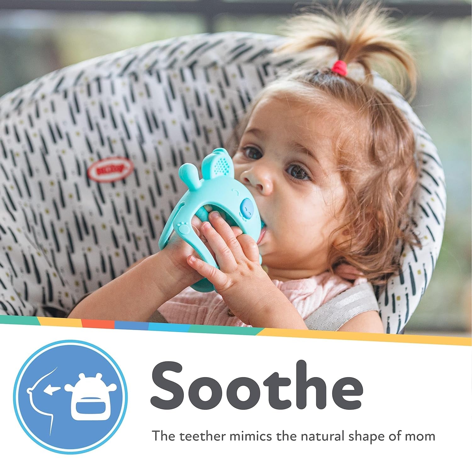 Nuby - Gant dentaire en silicone, sans BPA, Koala bleu, 3 mois et plus