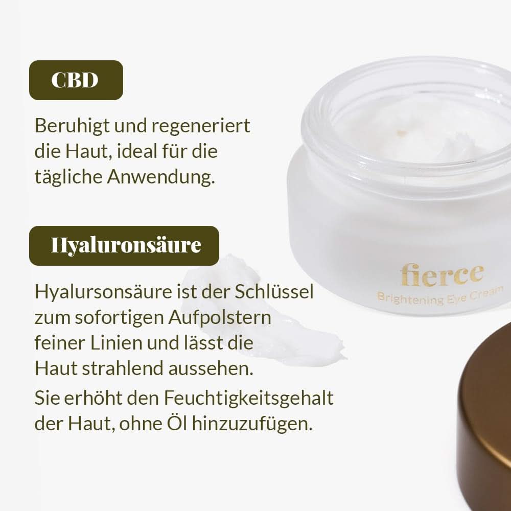 Nordic Cosmetics, Crème contour des yeux Vegan contre les rides et les cernes à l'acide hyaluronique, 10ml Cosmétiques et Beauté Naty Shop