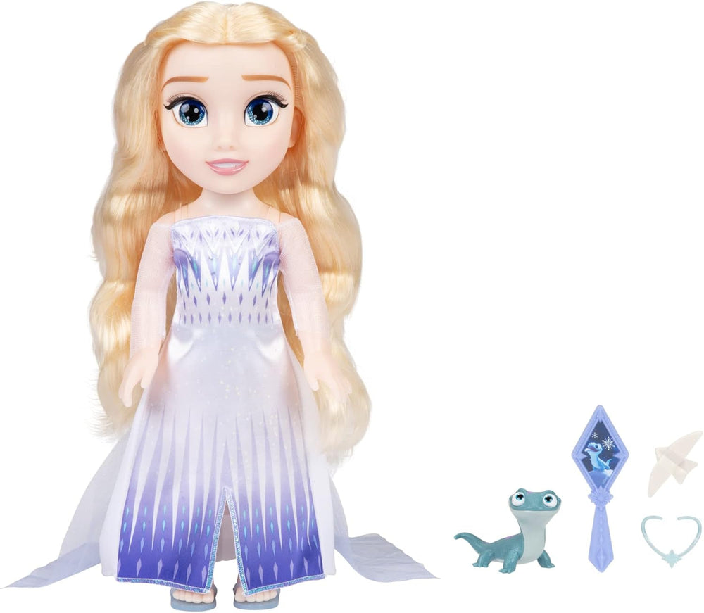 Disney Die Eiskönigin Singende ELSA The Snow Queen Puppe 35 cm, singt „Show Yourself“, inklusive Zubehör für zusätzlichen Spielspaß, perfekt für Mädchen ab 3 Jahren Weiß und Blau