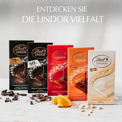 Lindt LINDOR Chocolat blanc, barre de 100 grammes Bonbons au chocolat Naty Shop