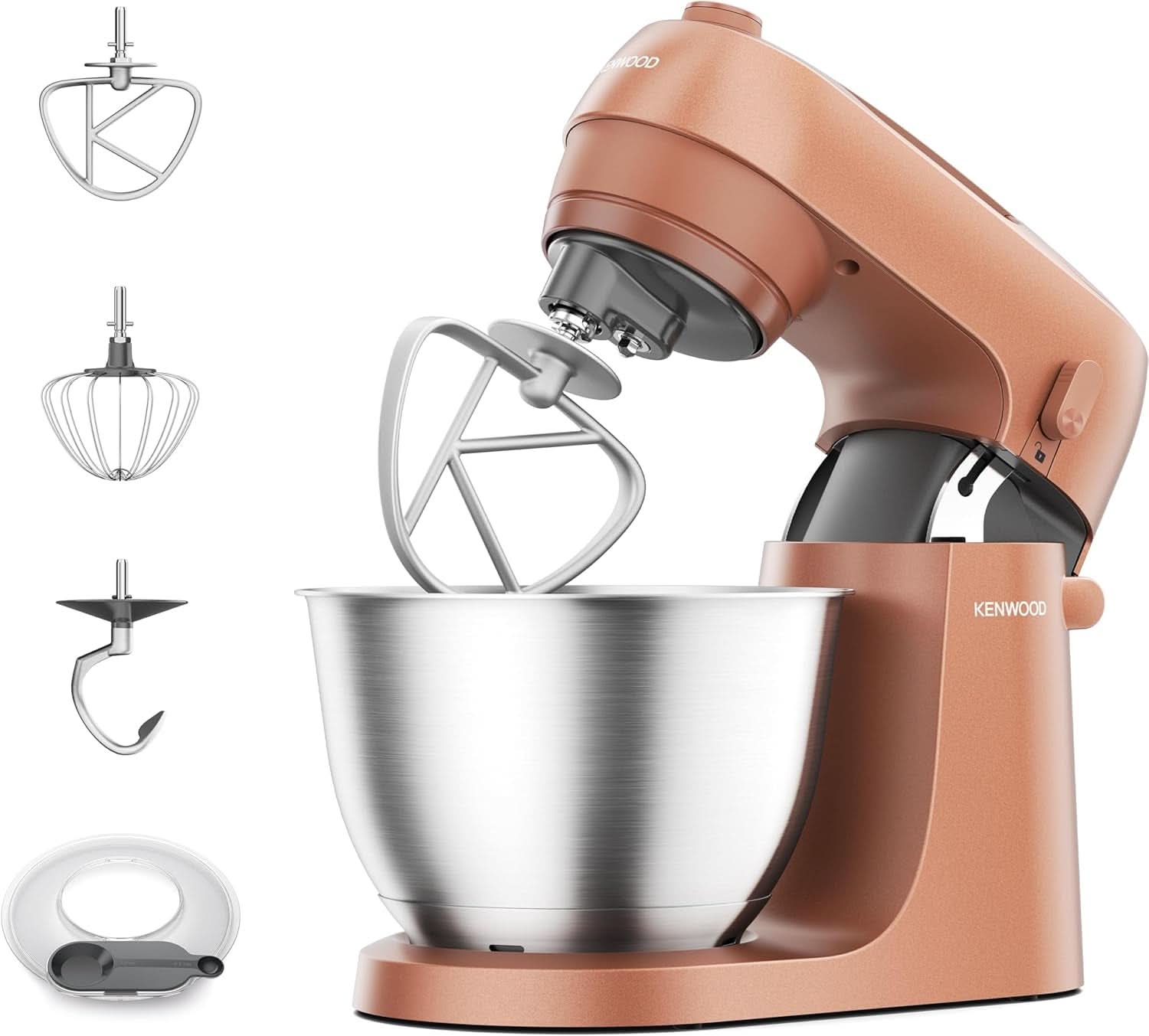 Kenwood Multipro Go FDP22.130GY, Machine de Cuisine Kompakt Nur 30Cm Hoch, Zum Schneiden, Reiben, Pürieren Und Teig Kneten, Express-Serve, 1,3 L Arbeitsbehälter, 650 W, Blau Mother and Child Naty Shop Rot Küchenmaschine