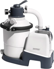 Intex 26642 Krystal Clear pompe à filtre à sable avec RCD, débit d'eau 3500 l/h, débit système 2000 l/h, plastique, blanc