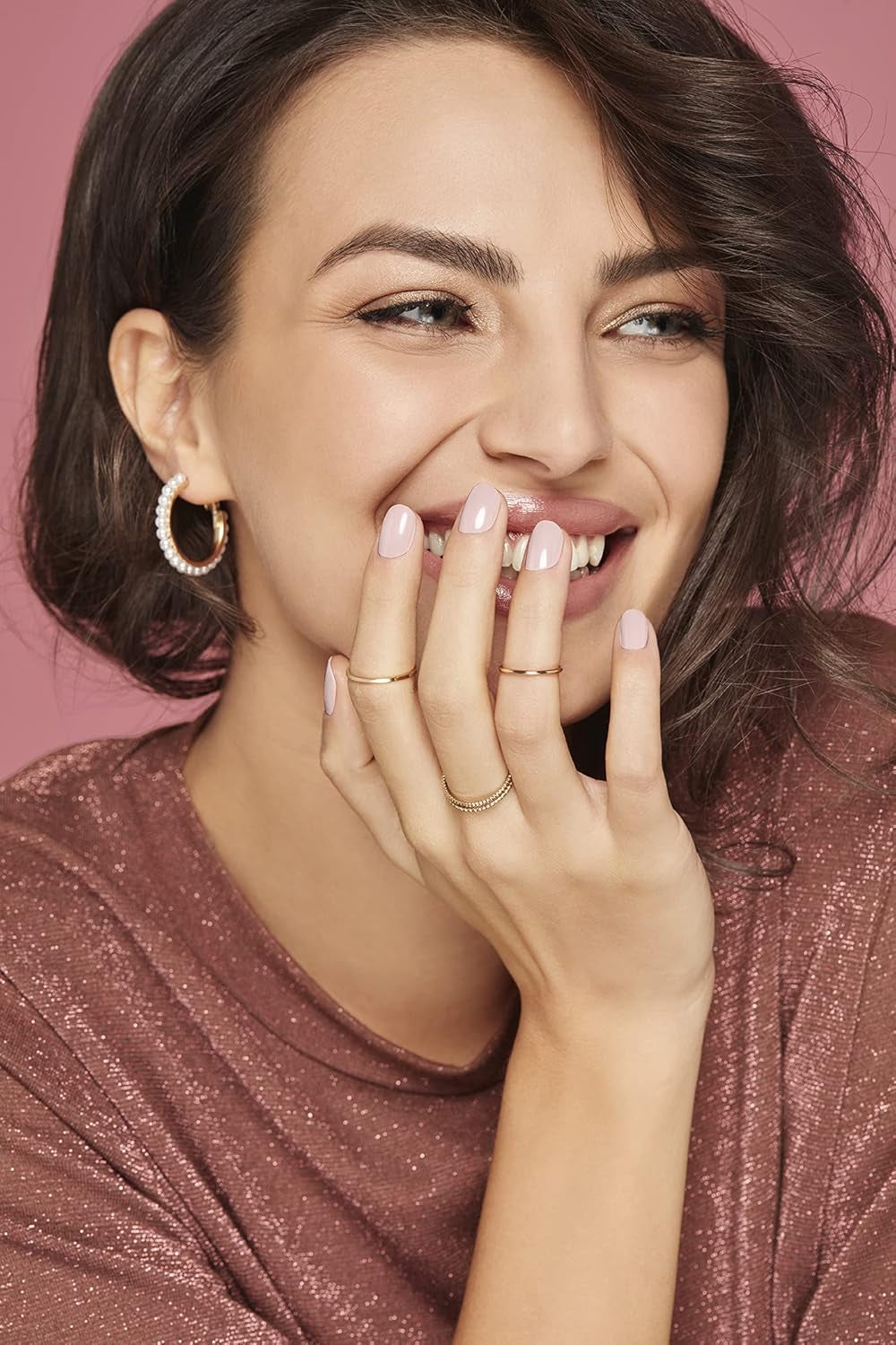 Coffret de vernis à ongles Milano pour renforcer les ongles cassants et gonflés, 9,5 ml et vernis à ongles 10 Days Long N.882 Nude Rose, effet brillant longue tenue, 11 ml