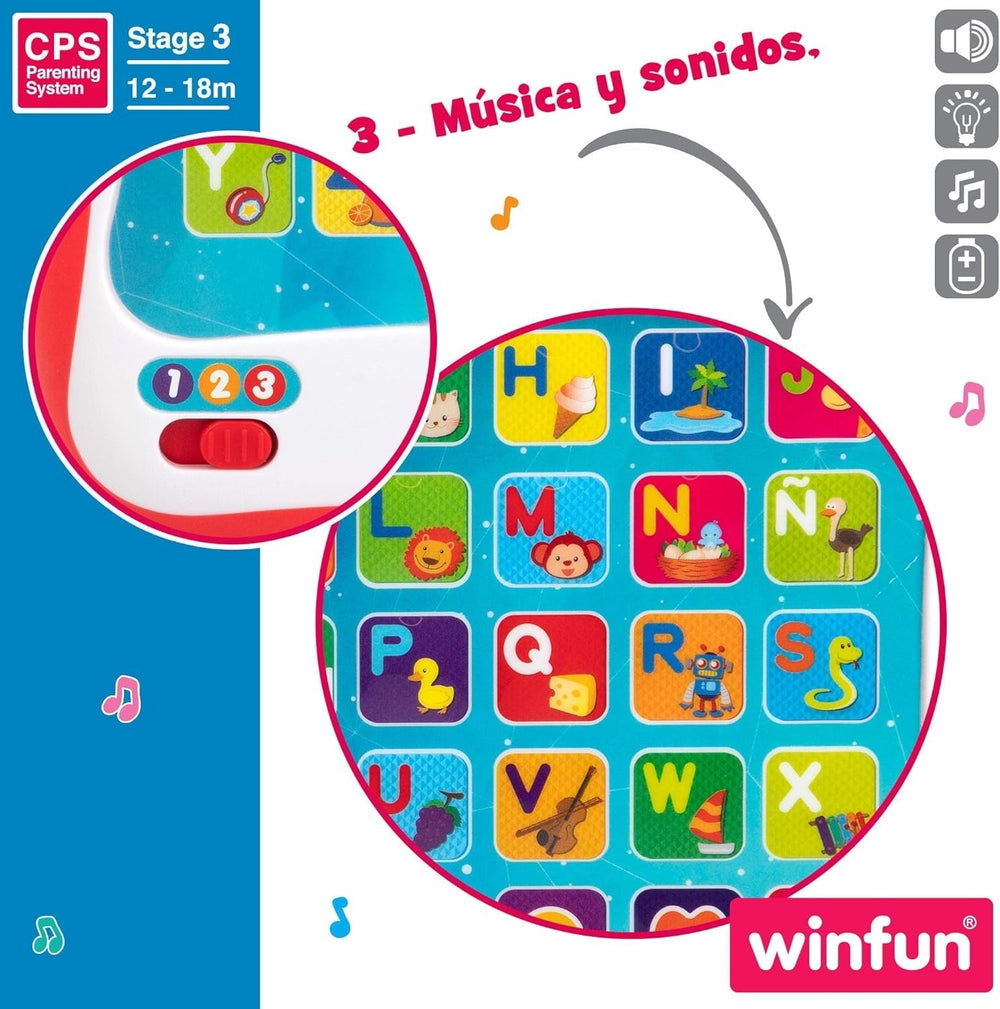 Winfun ColorBaby 44256 Plateau d'apprentissage avec lumière et son Jouets pour bébé Naty Shop
