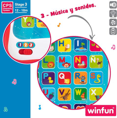 Winfun ColorBaby 44256 Plateau d'apprentissage avec lumière et son Jouets pour bébé Naty Shop