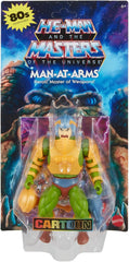 Jouet Masters of the Universe Origins, figurine d'action Duncan Man-At-Arms de la collection Cartoon, hauteur env. 14 cm, héros avec armure amovible et accessoires, figurines HYD25 Naty Shop
