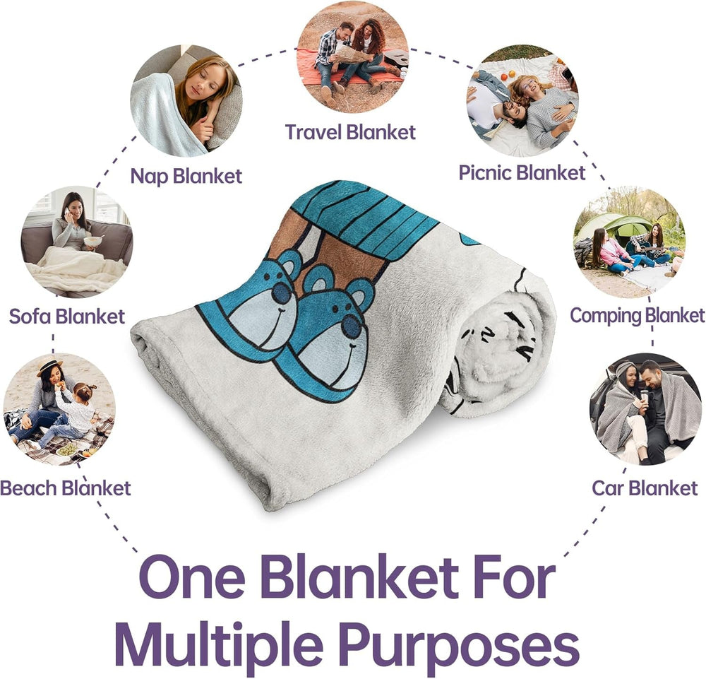 Musaecoin cadeau papa, cadeau d'anniversaire papa, idées cadeaux pour papa, cadeaux pour papa, couverture en flanelle de 50 à 60 pouces, cadeau de Noël pour papa, cadeau de fête des pères Lits et couvertures musaecoin