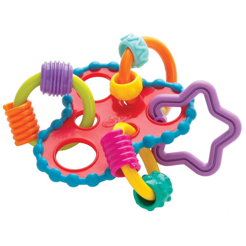 Playgro Rattle Super Shaker - hochet balle pour bébés - hochet balle - hochet balle pour enfants - hochet balle - motricité - jouet pour bébé - motricité pour bébés - coloré Baby Toys Naty Shop Roundabout Rattle