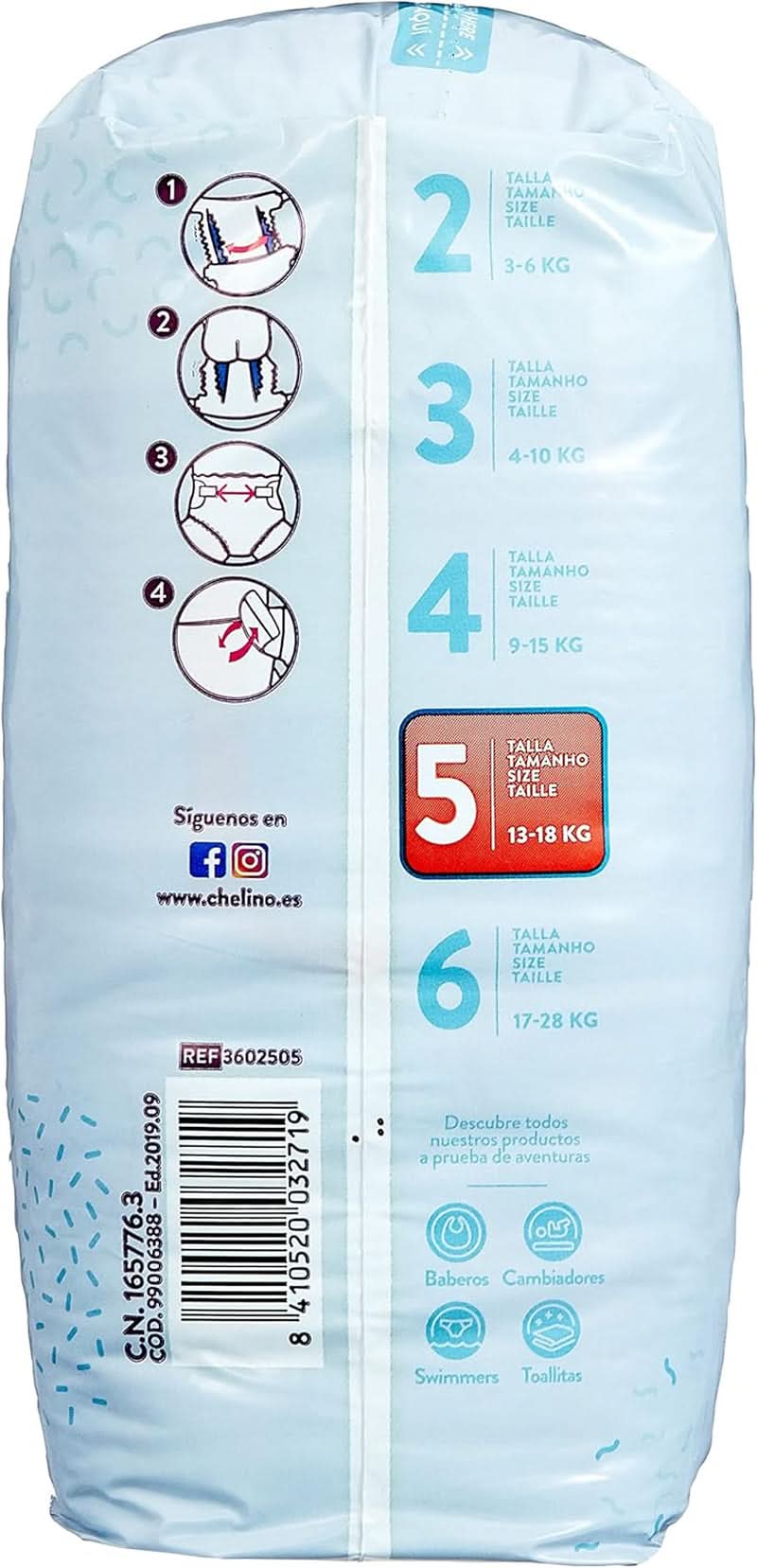 Couche Chelino Love, taille 5, 13 - 18 Kg, 30 couches Mère et Enfant Naty Shop