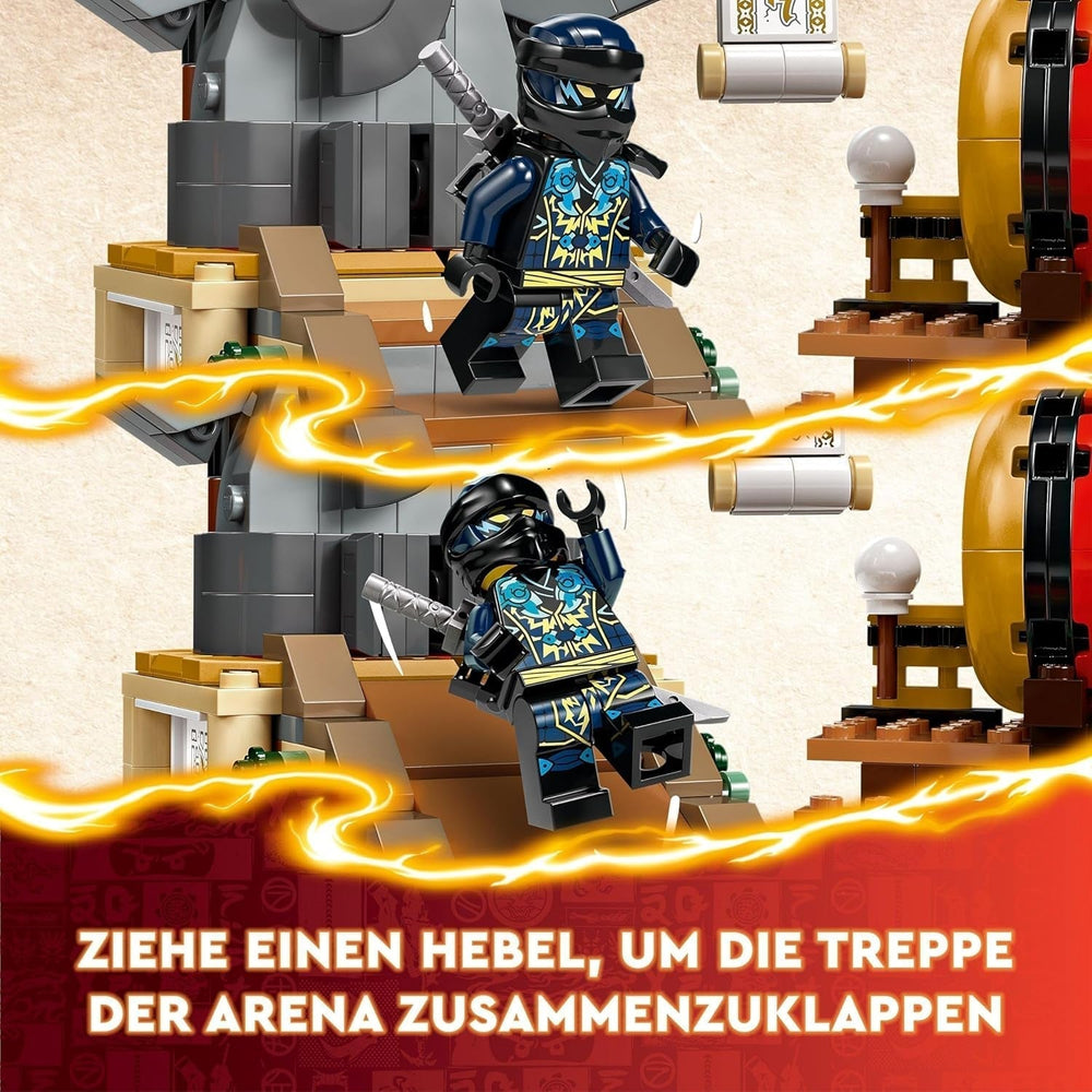 LEGO NINJAGO Tournoi Arène Aventure Jouet pour Enfants Ninja Playset avec 6 Figurines Collection Ensemble de Construction Cadeau d'Anniversaire pour Garçons et Filles de 7 Ans 71818 Jeux de Construction Besuche den LEGO-Store