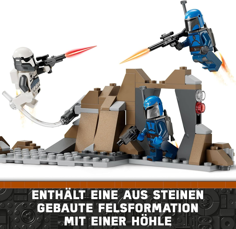 LEGO Star Wars: The Mandalorian Hinterhalt auf Mandalore Battle Pack, Abenteuer-Bauspielzeug für Kinder, Action-Spielset zum Sammeln, Geschenkidee für Jungen und Mädchen 75373
