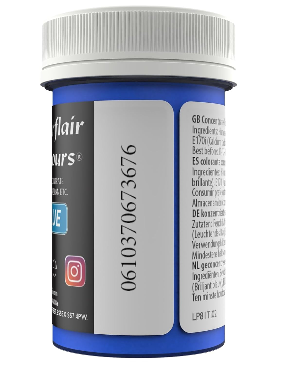 Colorant alimentaire Sugarflair Paste Pastel Sky Blue, colorant alimentaire pour pâtes, pour fondant et massepain, colorants concentrés Spectral - 25 g