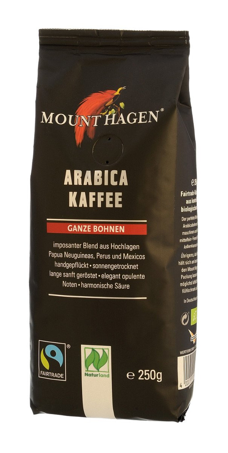 Bio FT Naturland Röstkaffee Arabica, 250g Ganze Bohne