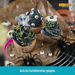 DECOCINO Gaufres comestibles en toile d'araignée 3D d'Halloween 12 pièces Sprinkles Naty Shop