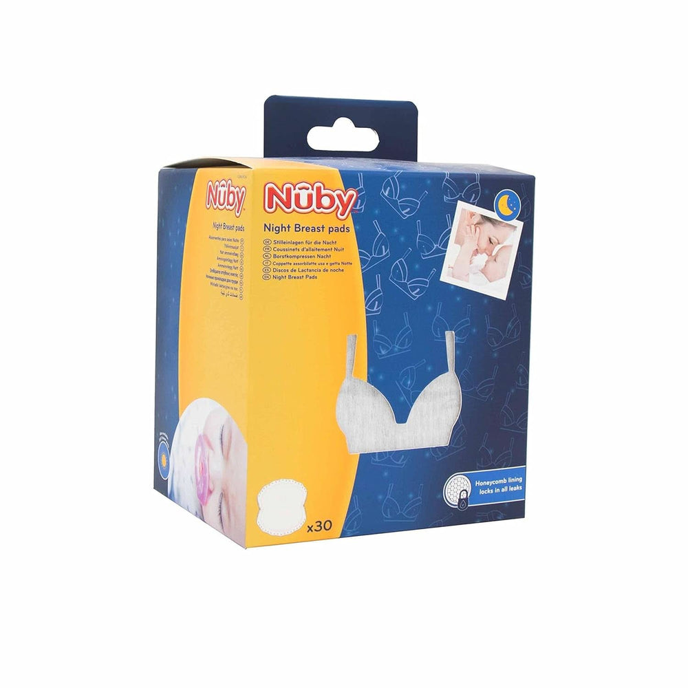 Nuby - 2 paquets de compresses d'allaitement ultra fines pour la nuit - 2 X 30 pièces Accessoires Alimentation et Allaitement Bebe Naty Shop