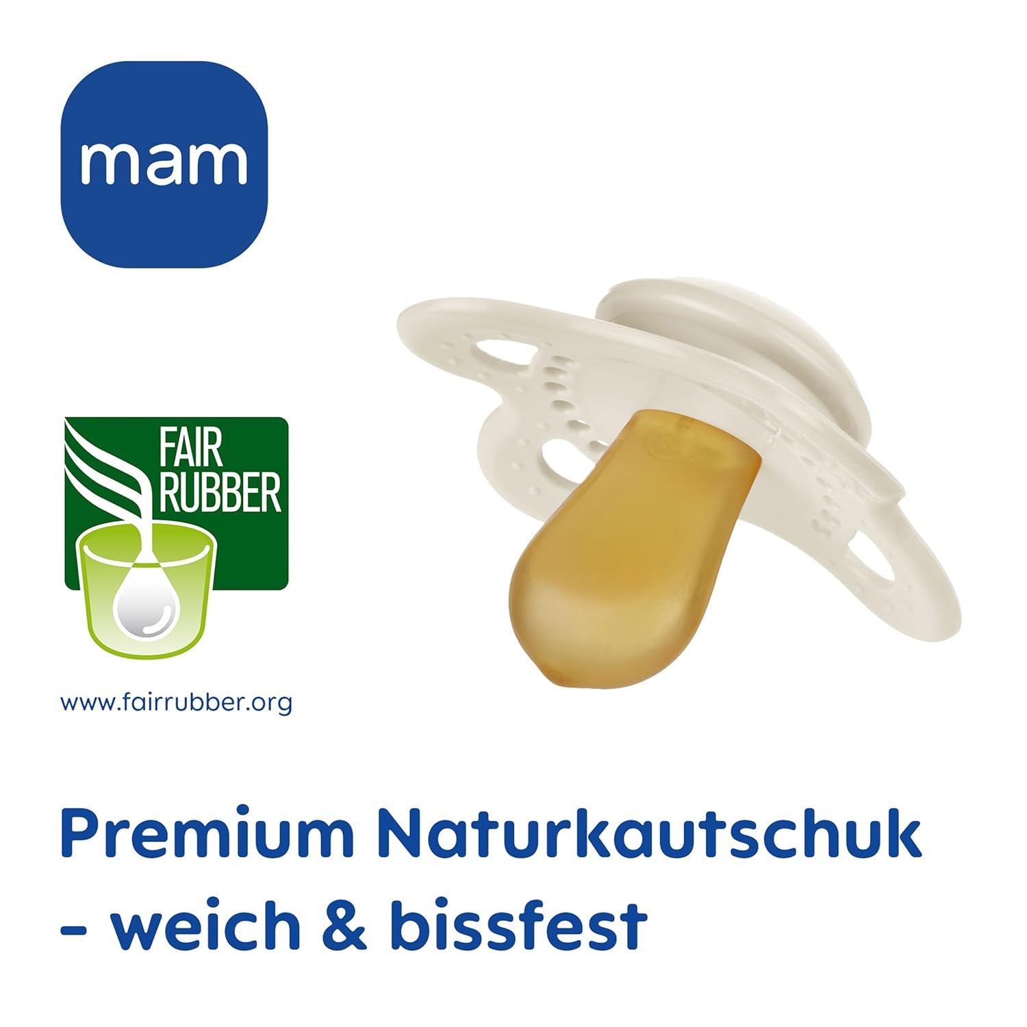 Sucette MAM Originale | Sucette en latex | 0-6 mois | Sucette bébé adaptée à l'allaitement | Recommandé par les sages-femmes Résistant aux morsures | Latex de caoutchouc naturel | Mouton/Lapin | Paquet de 2