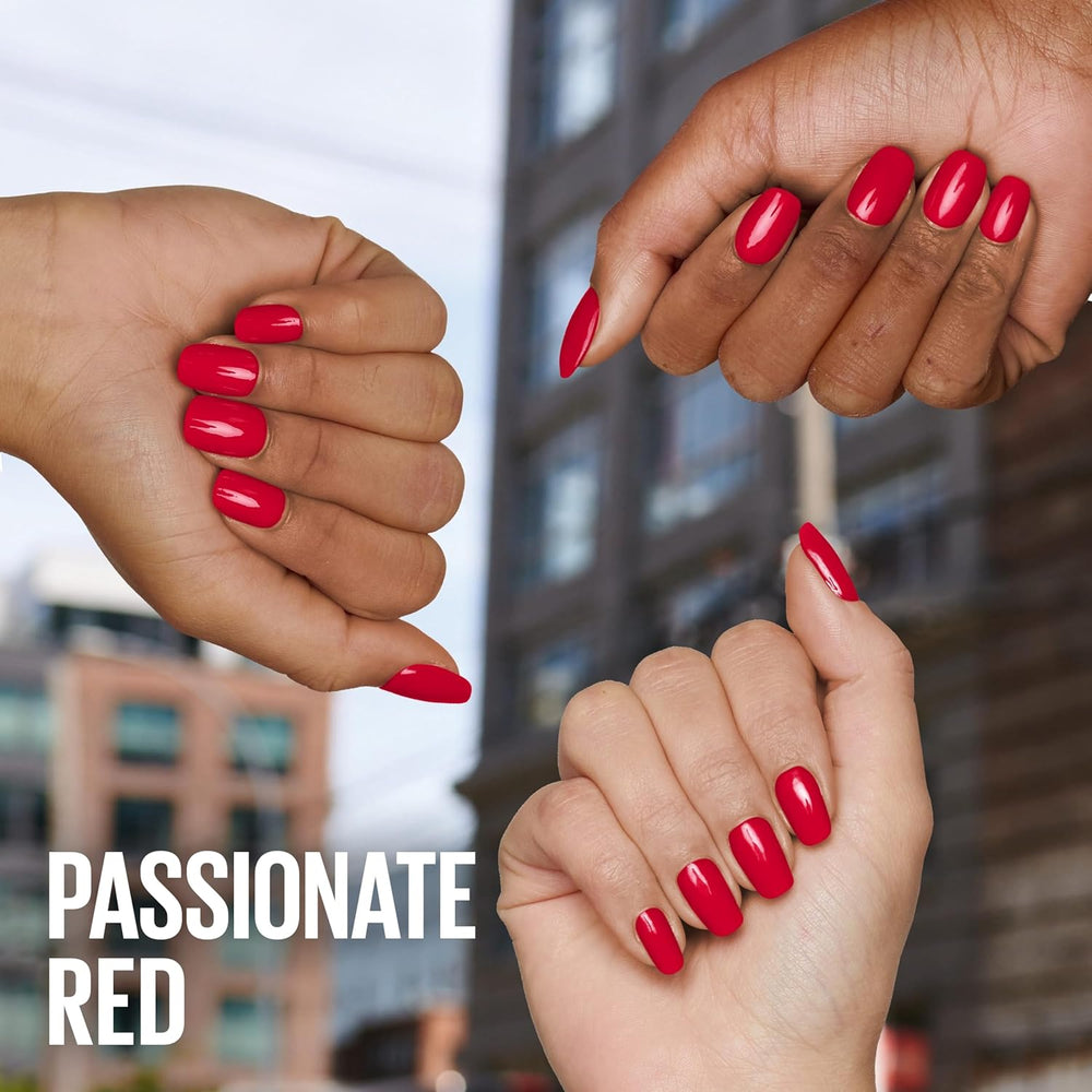 Maybelline New York Super Stay Ink Bonder 008 Passionate Red - vernis à ongles longue durée pour des ongles forts et une couleur intense, 12,3 ml