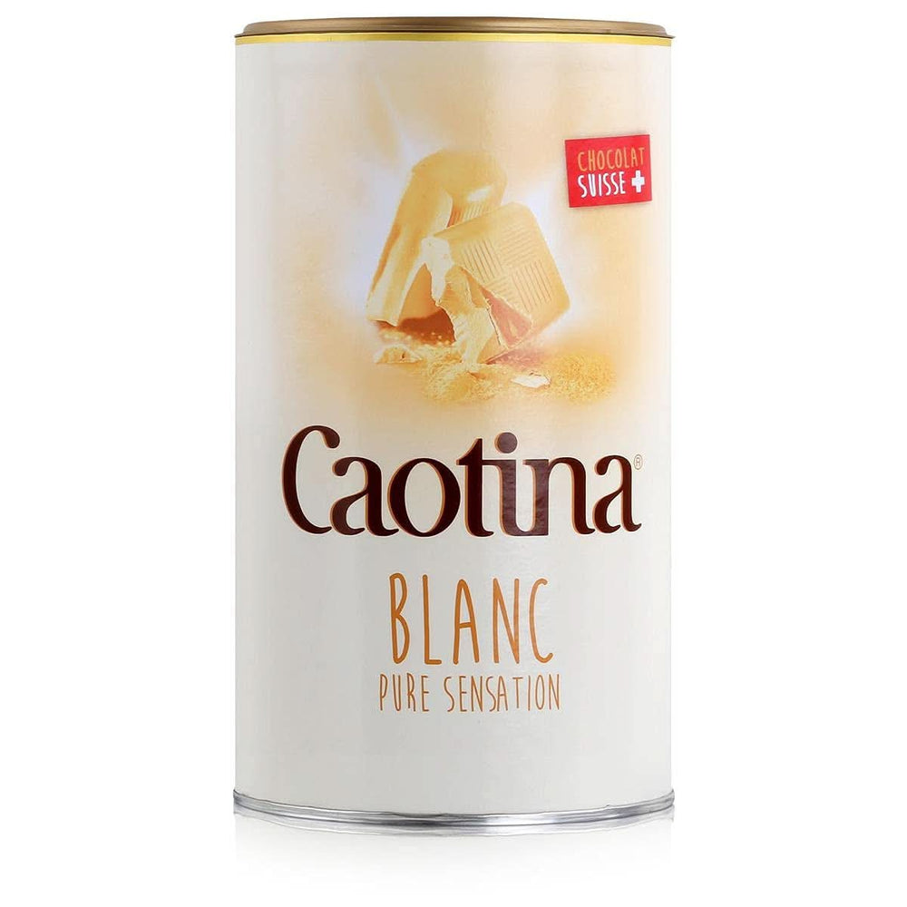 Caotina, poudre de cacao pour chocolat chaud au chocolat blanc suisse - le meilleur cacao durable et certifié (6 X 500 grammes) Cacao and Hot Chocolate Naty Shop 500 grammes