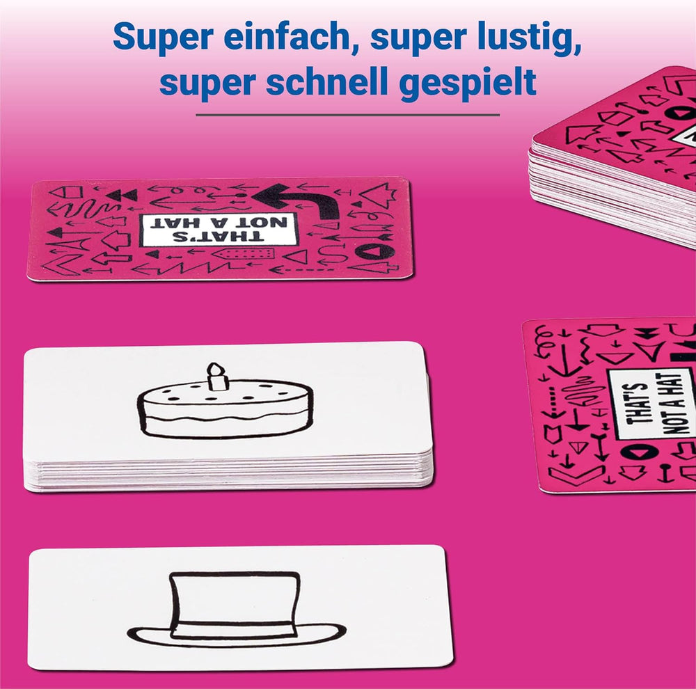 Ravensburger - 20954 That's Not a Hat - Jeu de fête, jeu de cartes pour 3 à 8 joueurs, divertissement amusant pour 8 ans et plus - Cadeaux d'anniversaire