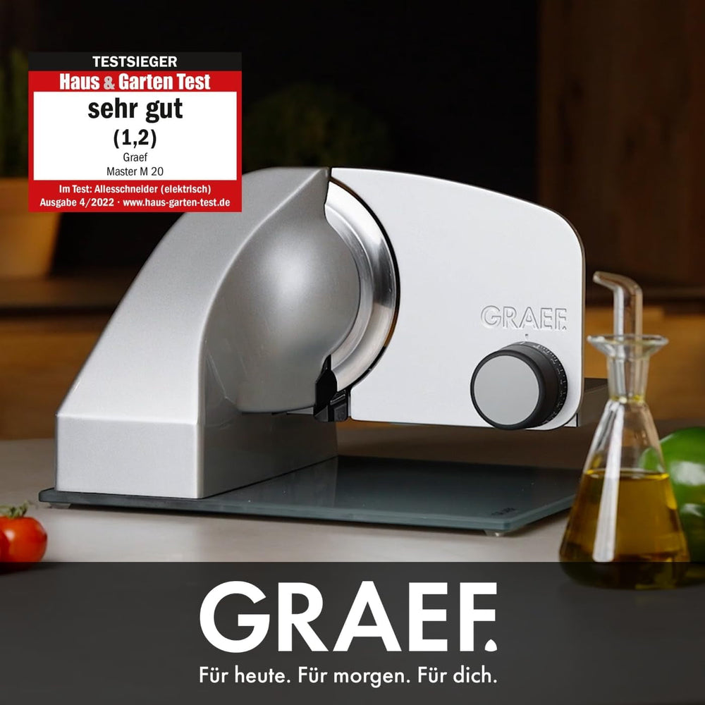Multi Slicer GRAEF Master M20EU en acier inoxydable, argent Broyeurs et trancheuses Naty Shop