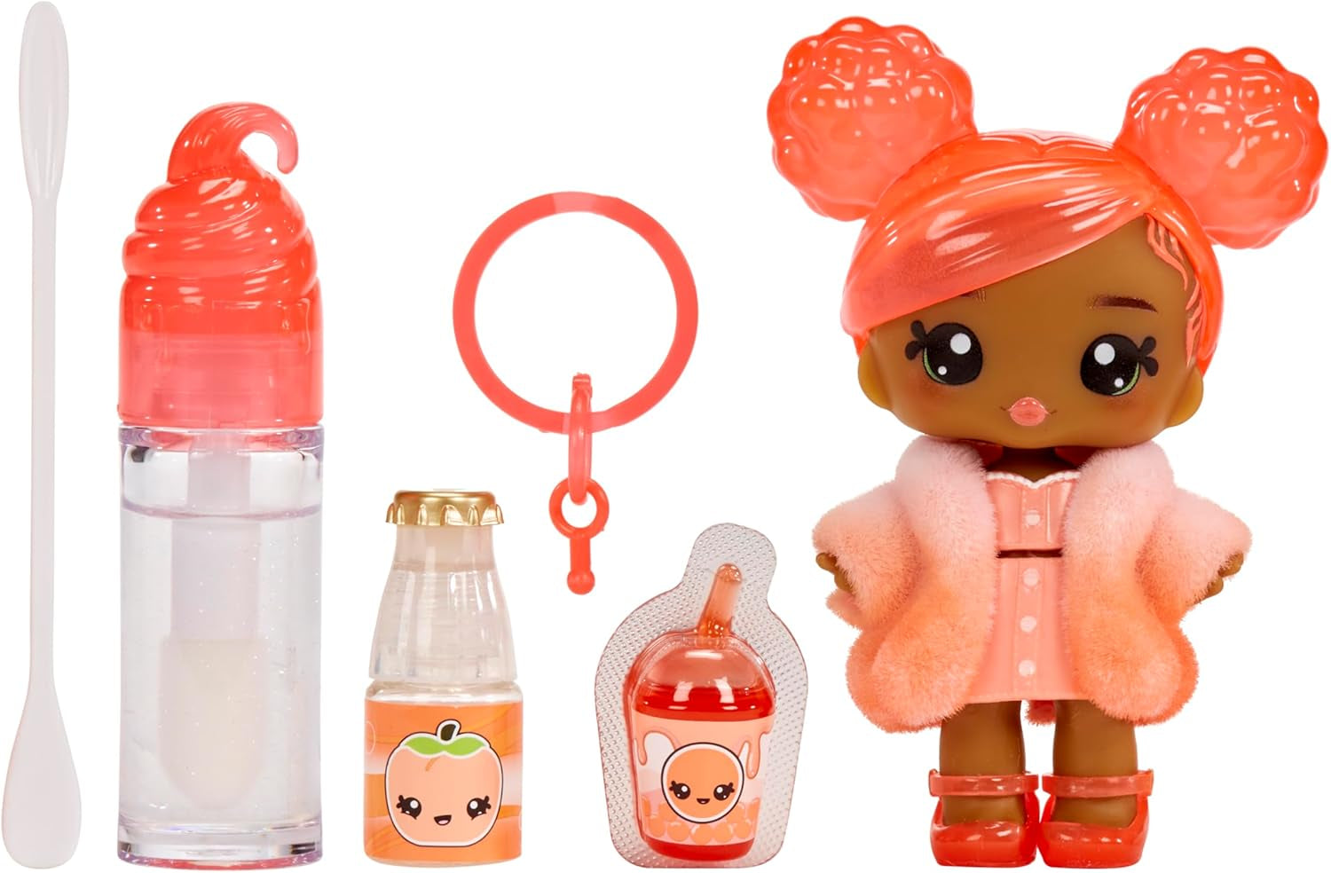 Yummiland Lip Gloss Doll - Roxie Crystal Candy - Inklusive DIY Lipgloss-Set, Geeignet für Kinder ab 4 Jahren, Rosa, Series 2