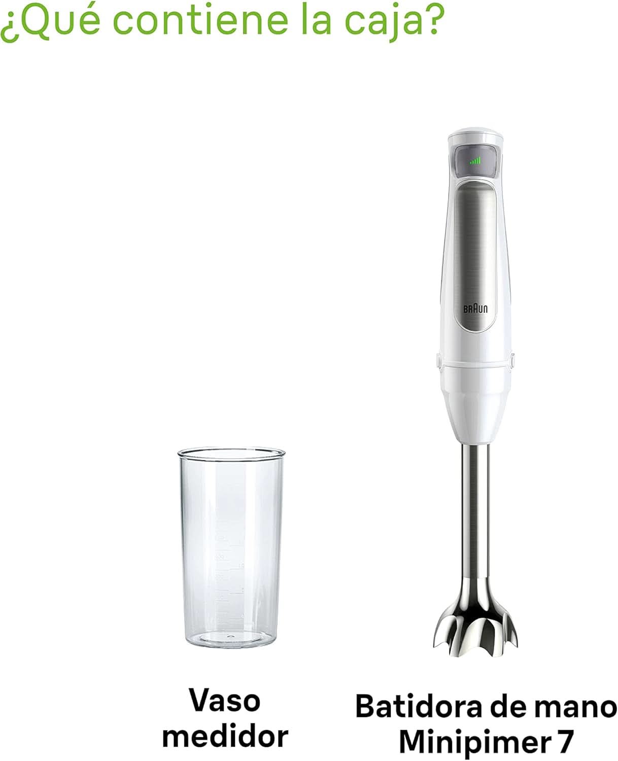 Braun Household Hogar Multiquick 7 Brassmixer, Spritzschutz-Technologie, Spülmaschinenfest, Bpa-Freier Kunststoffbecher, MQ7000, 1000 W, Weiß Kitchen Naty Shop