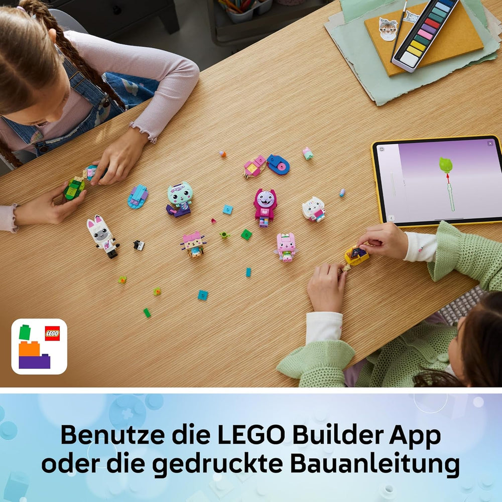 LEGO Gabbys Puppenhaus Gabbys Katzenfreunde - Spielzeug mit 6 Tierfiguren inkl. Meerkätzchen und Kitty Fairy - Ständer zum Ausstellen - Geschenk für Mädchen ab 6 Jahren - 11215