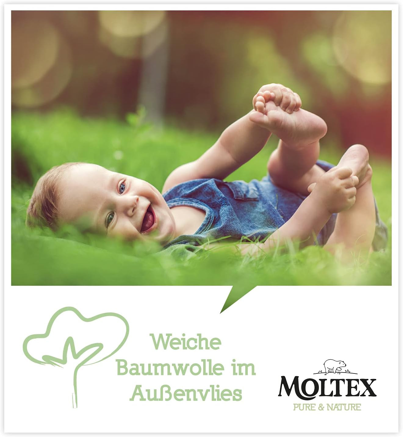 Couches Bio Pure & Nature Taille 6 XL (17-28kg) Boîte Mensuelle 84 Couches Bio