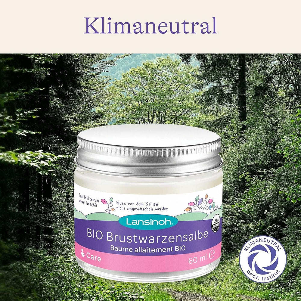 Lansinoh BIO Brustwarzensalbe, 60 Ml - Natürliche Pflege Empfindlicher Brustwarzen Und Trockener Haut - Klimaneutral Accessoires Alimentation et Allaitement Baby Naty Shop