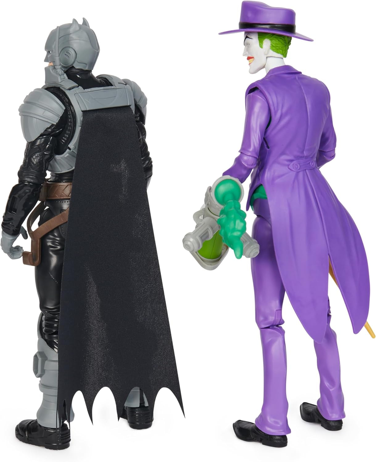 DC Batman Adventures Ensemble de figurines Batman contre le Joker, 30 cm - 2 figurines entièrement mobiles avec 12 vitesses pour un jeu de rôle passionnant, jouet pour 4 enfants et plus Naty Shop