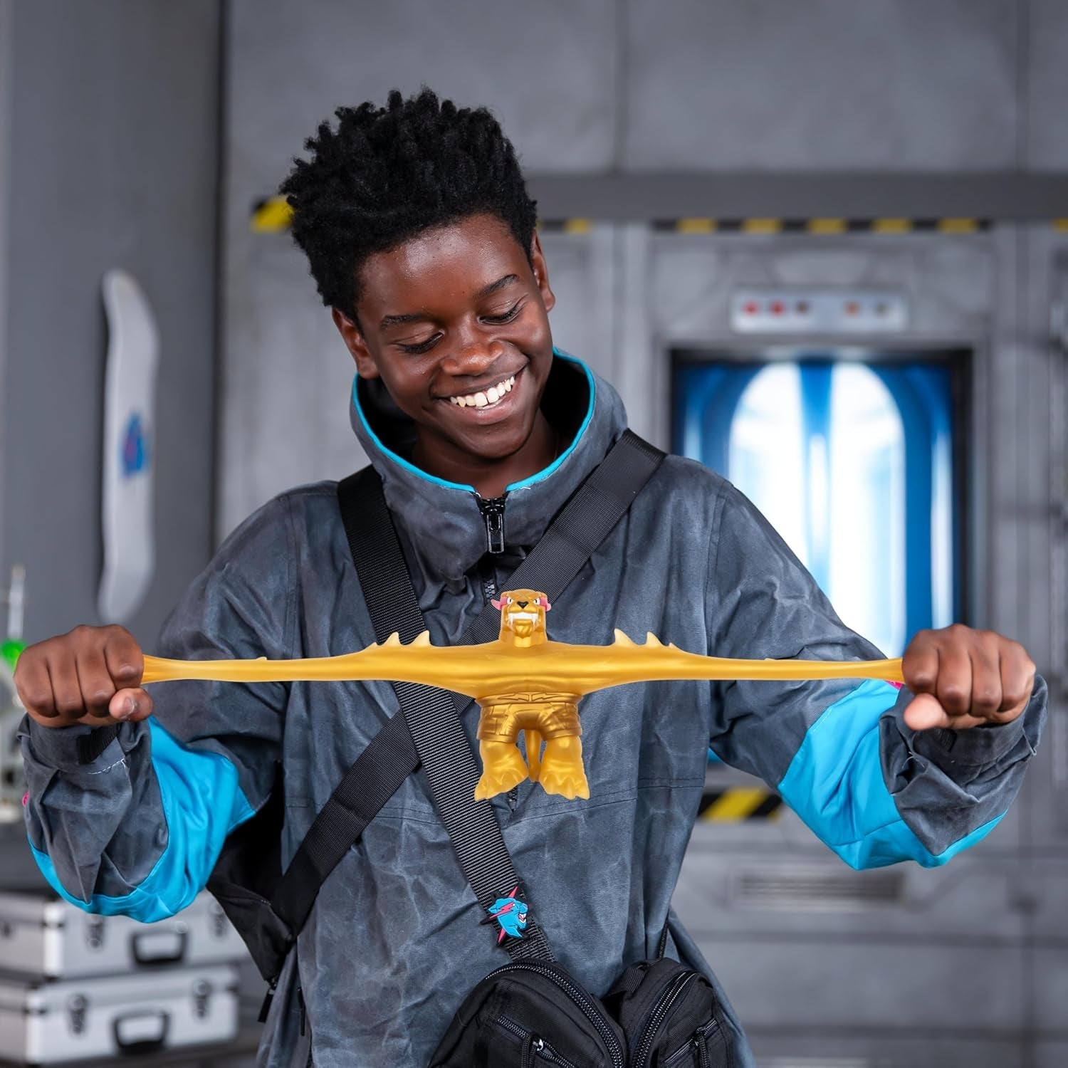 MRBEAST LAB 24738 Figură elastică Eroii lui GOO JIT Zu, Panteră legendară pliabilă Action figures Naty Shop