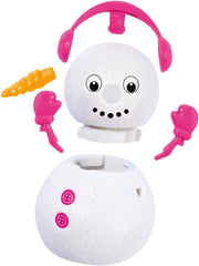 Simba 105733646 - Evi Love Snow, poupée dans une jolie combinaison de neige avec un bonhomme de neige à construire, 12 cm, à partir de 3 ans