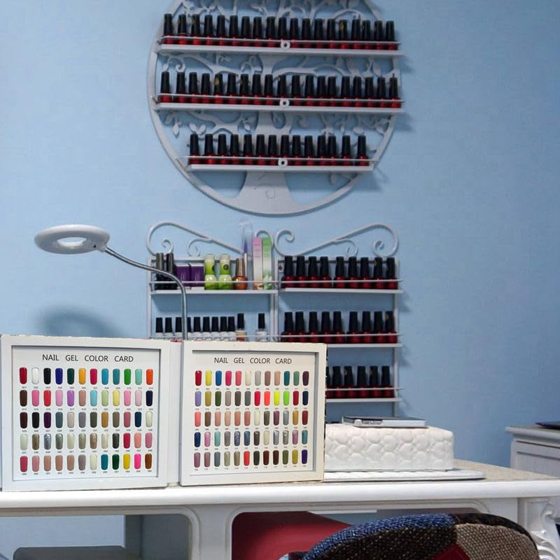 Palette de vernis à ongles 216 couleurs, présentoir à ongles, plaques de carte de couleur de vernis à ongles, nuancier d'ongles, accessoires de vernis à ongles