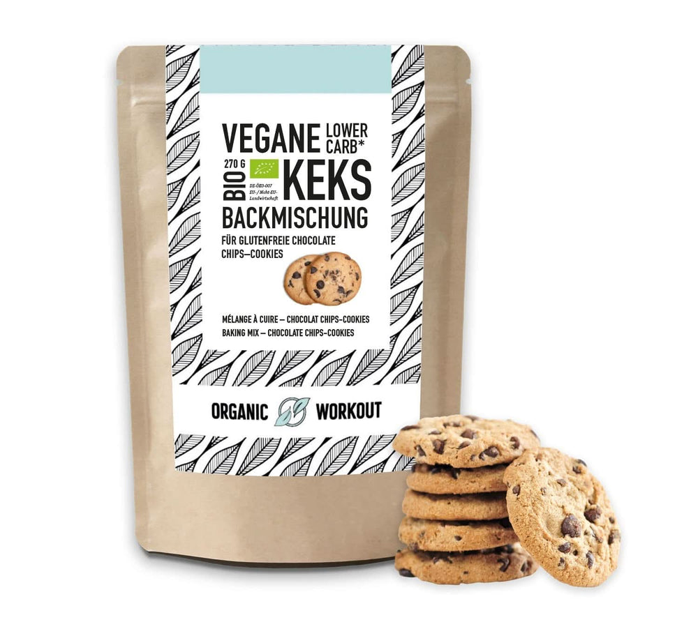 Mélange pour biscuits au chocolat vegan, sans sucre ajouté, avec farine d'amande Naty Shop Kitchen 270 grammes Chocolat