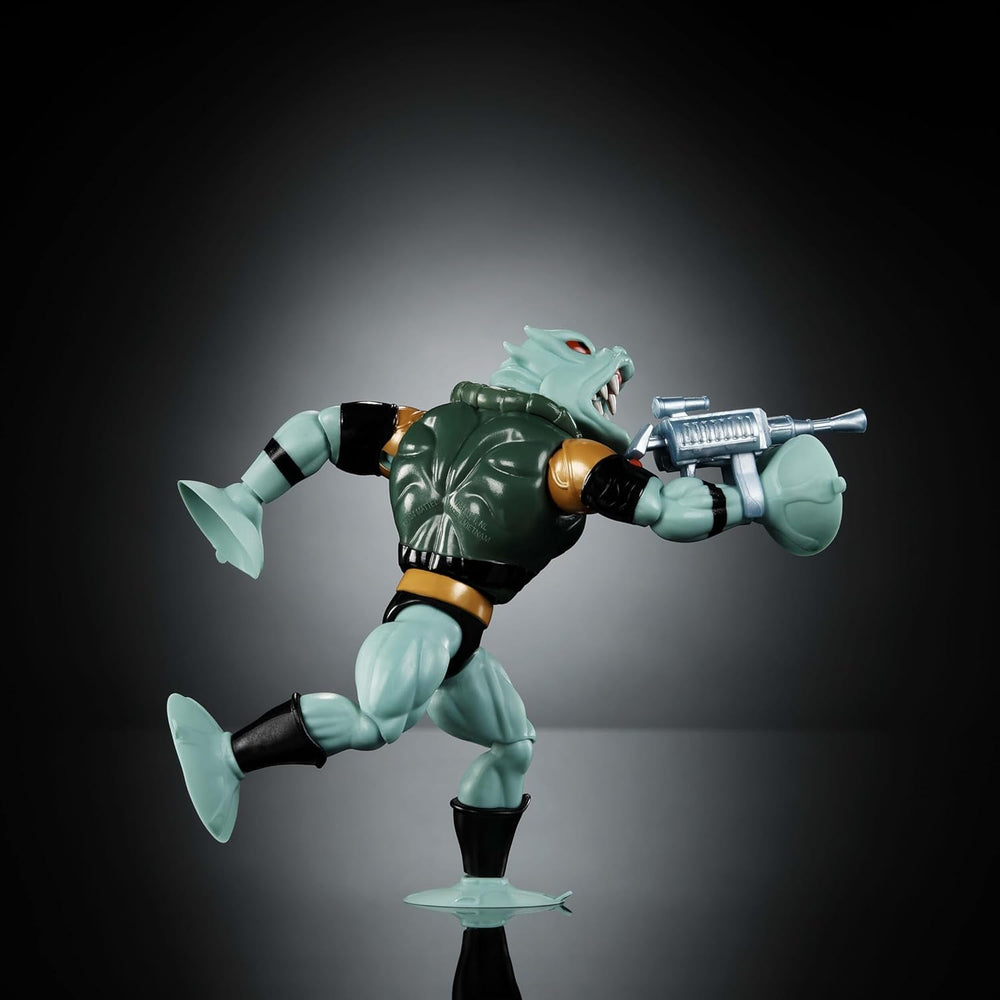Figurine d'action Masters of the Universe Origins Leech de la collection Cartoon, env. Monstre à succion de 14 cm de haut de la série TV des années 80, design et accessoires avec de nombreux détails, figurines JBM83 Naty Shop