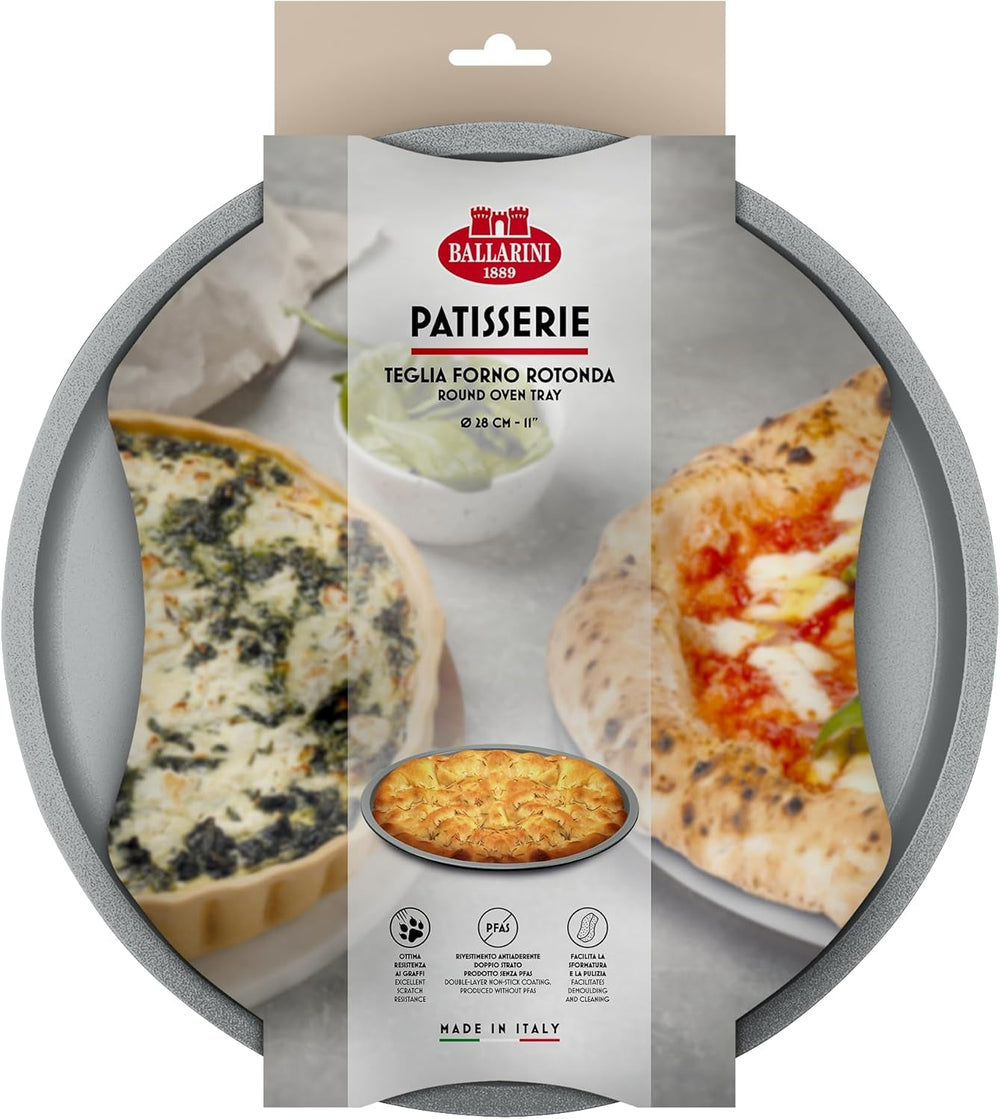 Ballarini, Plaque à pâtisserie, différents modèles Plaques et moules à pâtisserie Naty Shop Gris Plaque à pâtisserie ronde 28 cm