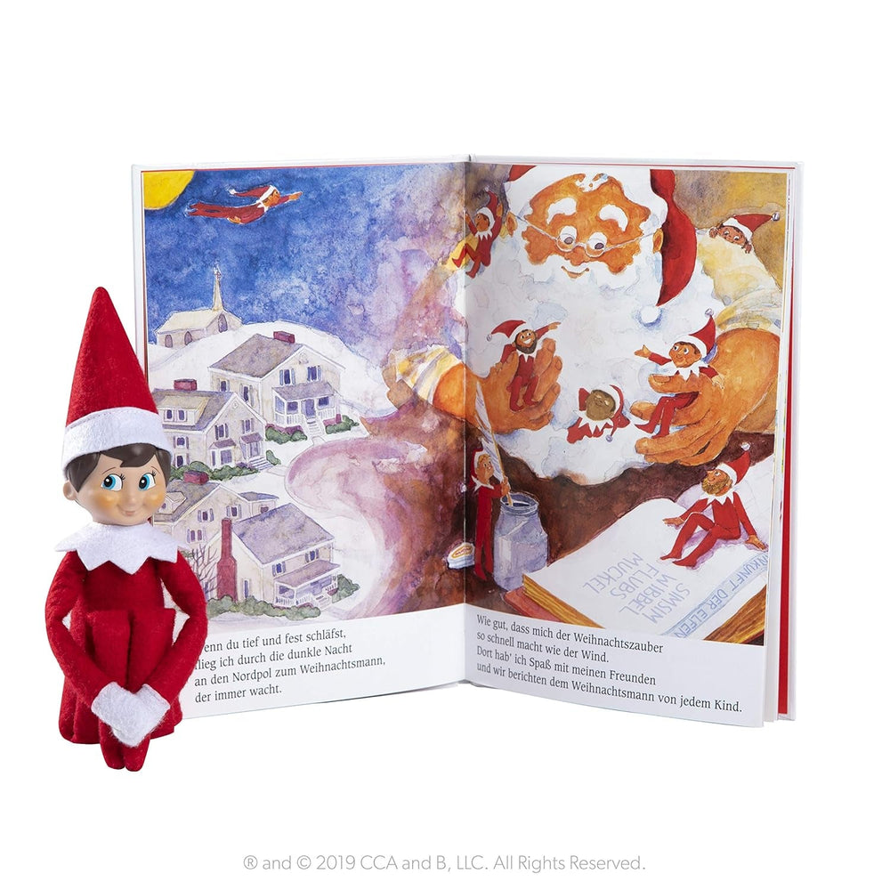 The Elf on the Shelf® Eine Weihnachtstradition | Junge mit Blauen Augen | inkl. zauberhaft illustriertem Buch, Erinnerungsbox & offizieller Adoptionsurkunde