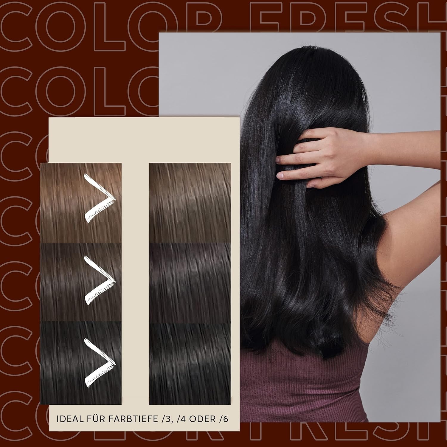 Wella Professionals Color Fresh Mask Cool Espresso - tratament pentru revitalizarea și schimbarea culorii părului - nuanță hrănitoare cu ulei de avocado - pentru păr negru și negru - 150 ml Masca de par Naty Shop